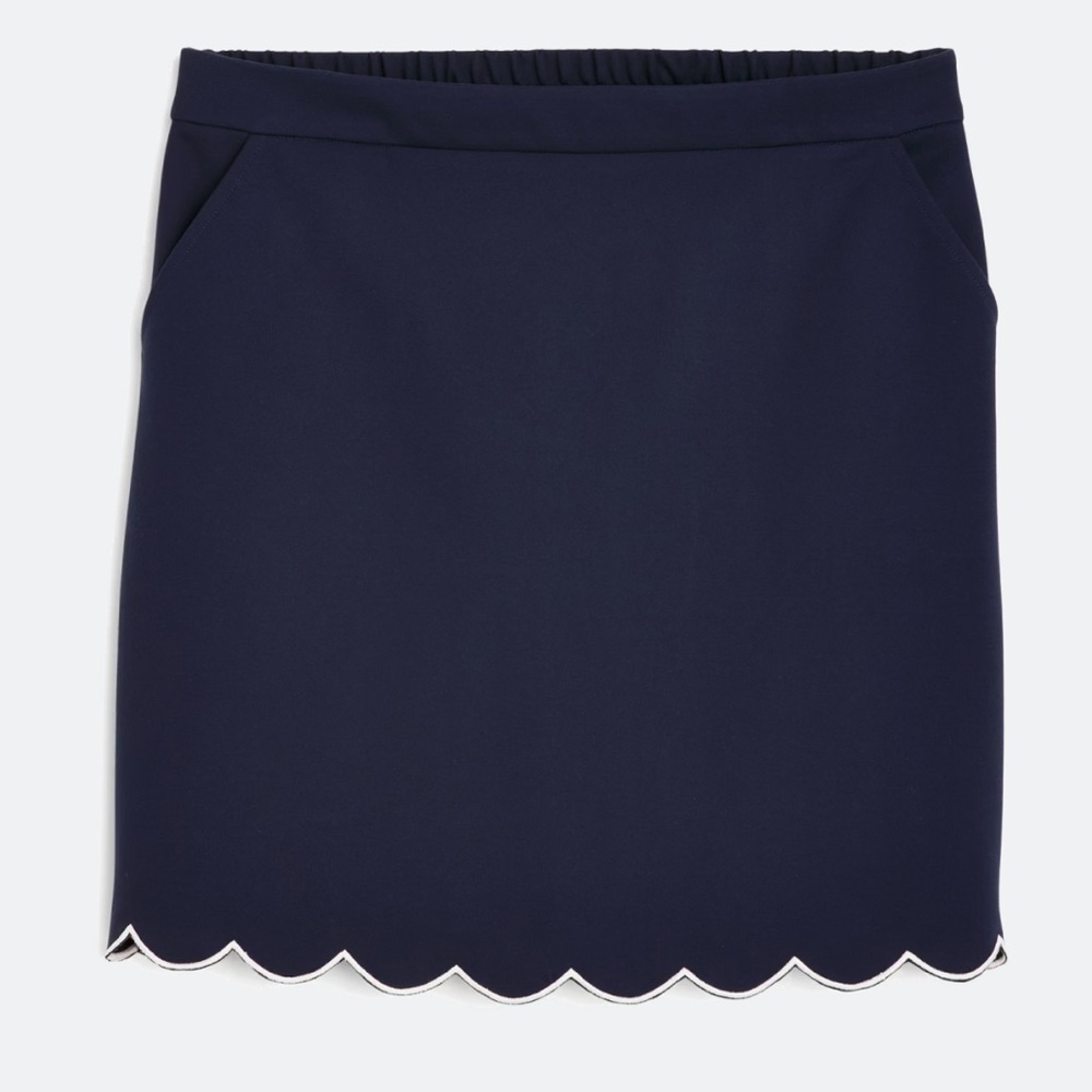 Skies are Blue navy scalloped skirt